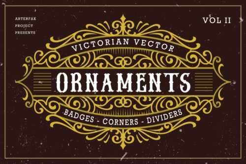 Victorian Ornaments Vector Vol. 2