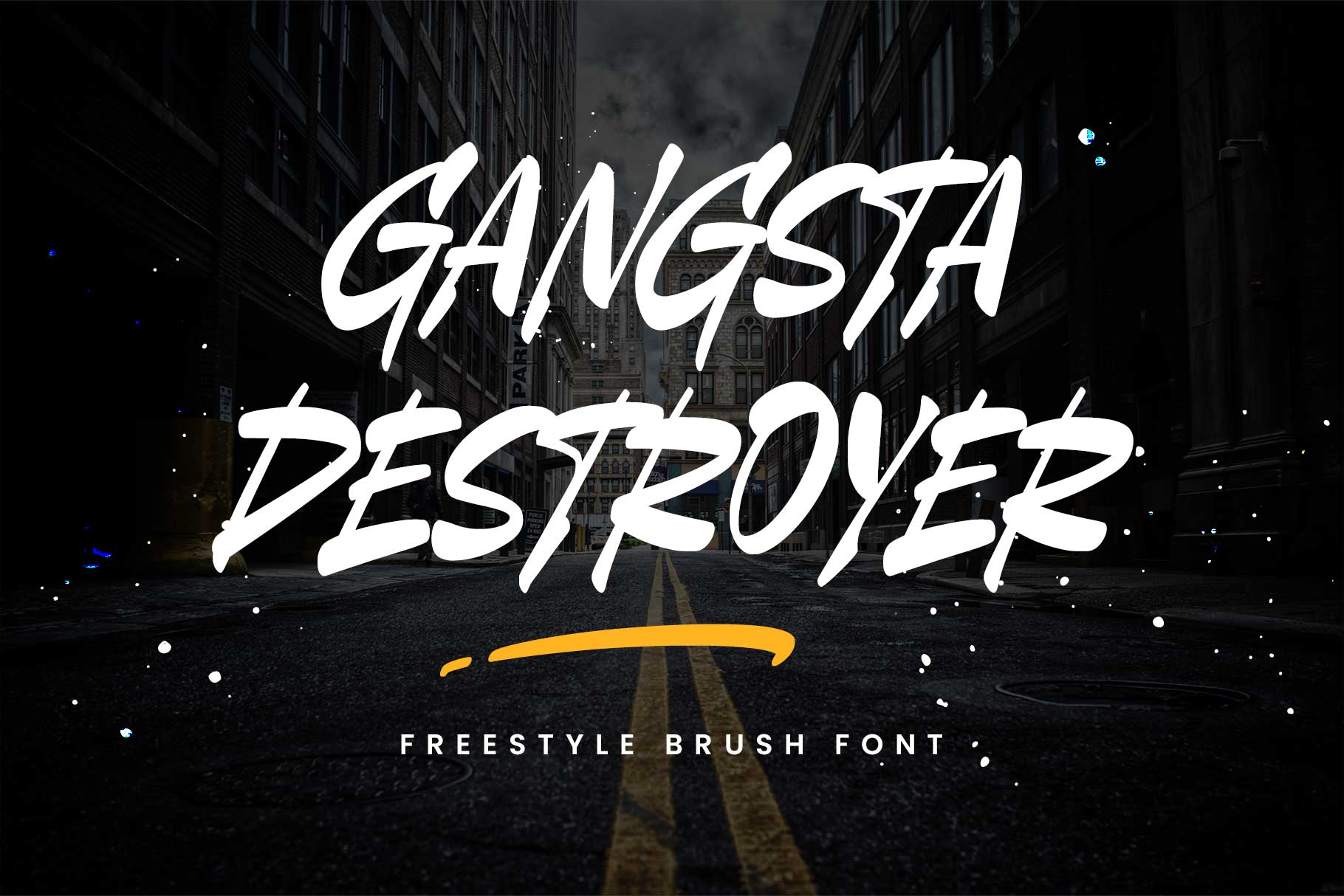 Gangsta Destroyer - Brush Font