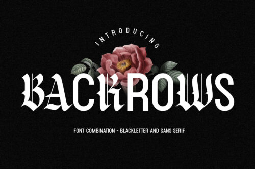 Backrows - Font Combination