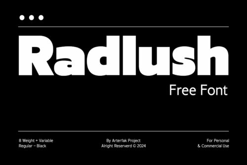 Radlush Font Family - Free
