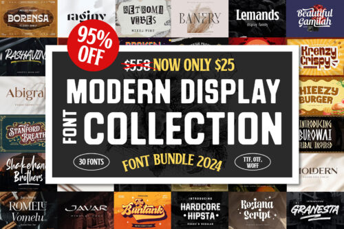 SALE! - Font Bundle 2024
