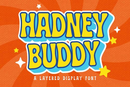 Hadney Buddy, Retro Font for nostalgic themes