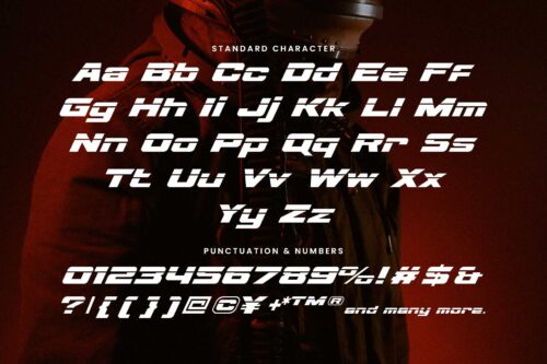 Speed Rusher, elegant bold for futuristic and sporty themes.