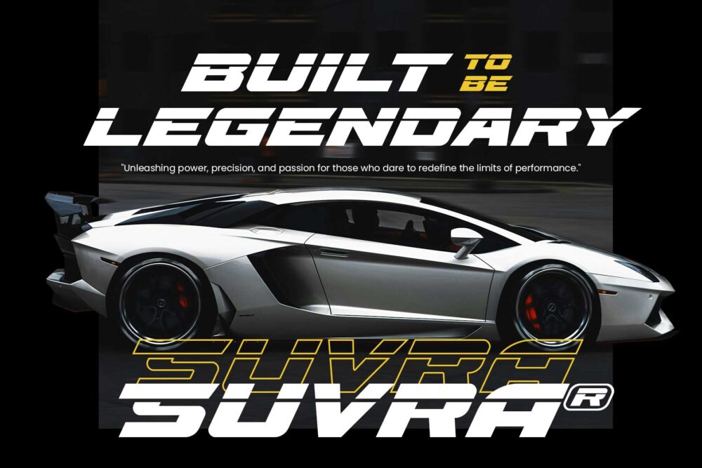 Speed Rusher, elegant bold for futuristic and sporty themes.