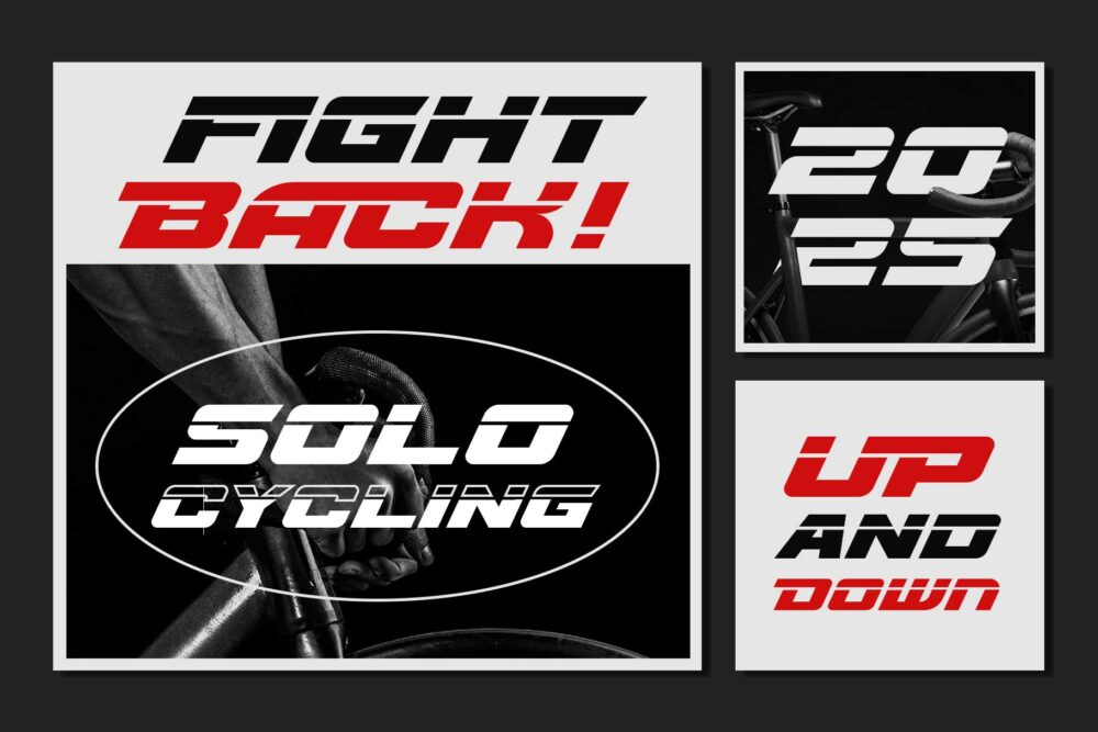 Speed Rusher, elegant bold for futuristic and sporty themes.