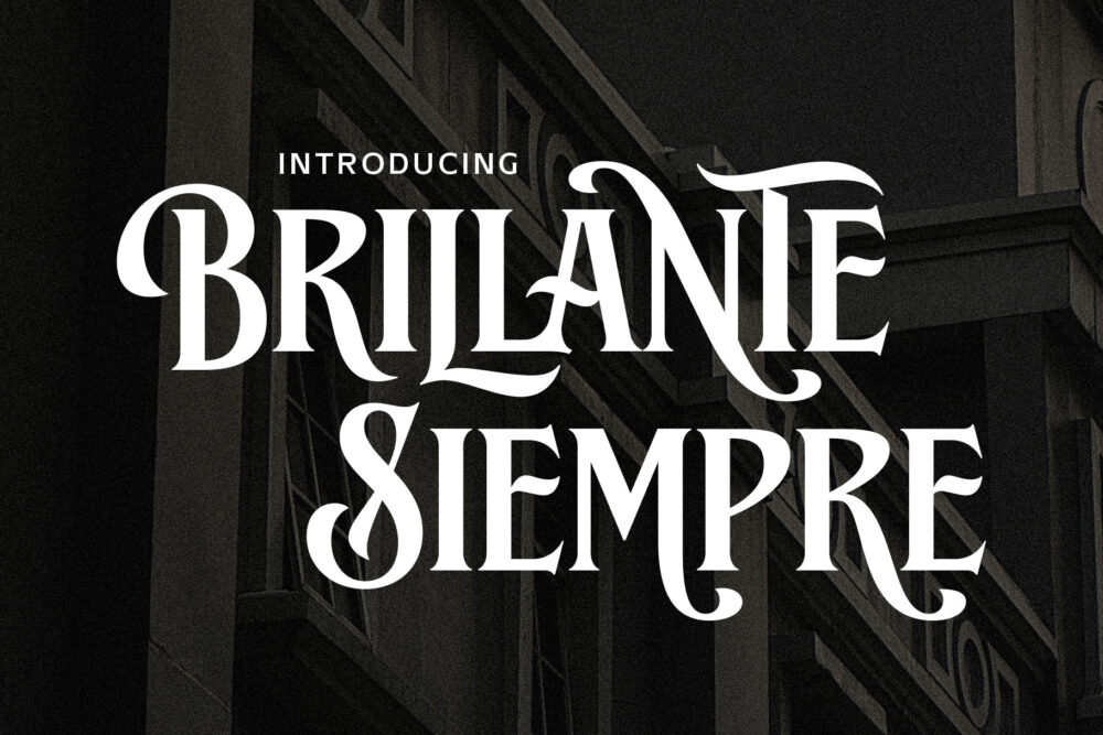 Brillante Siempre Font a sophisticated serif style