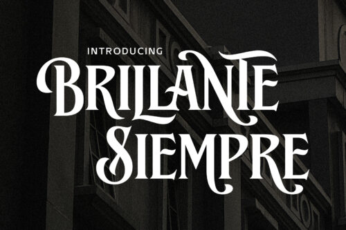 Brillante Siempre Font a sophisticated serif style