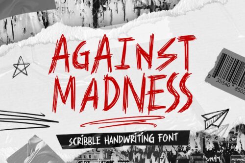 Against Madness - Scribble font