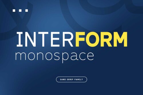 Interform typeface ideal for coding, UI, and editorial layouts
