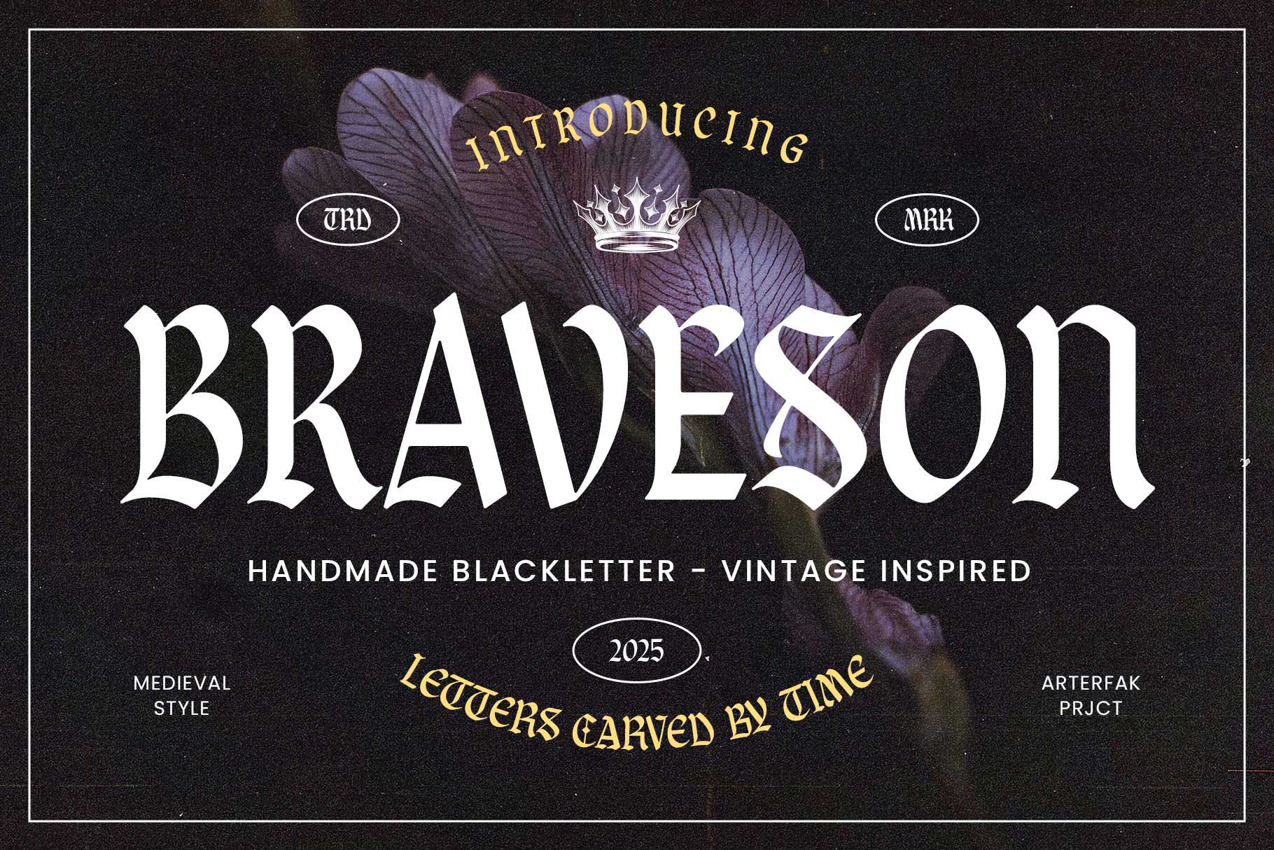 Braveson Font Preview – Blackletter Typeface for Bold Display