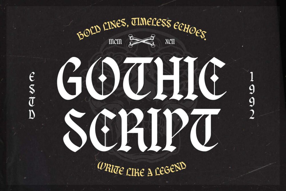 Braveson Font Preview – Blackletter Typeface for Bold Display