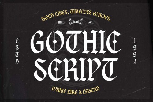 Braveson Font Preview – Blackletter Typeface for Bold Display