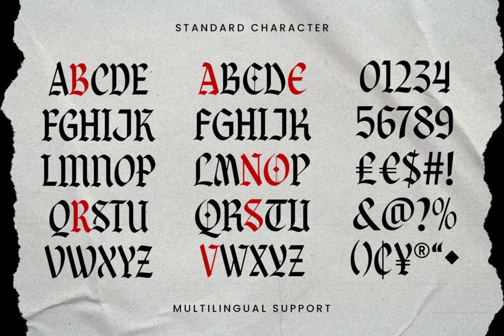 Braveson Font Preview – Blackletter Typeface for Bold Display