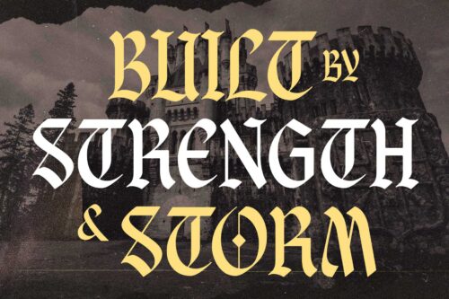 Braveson Font Preview – Blackletter Typeface for Bold Display