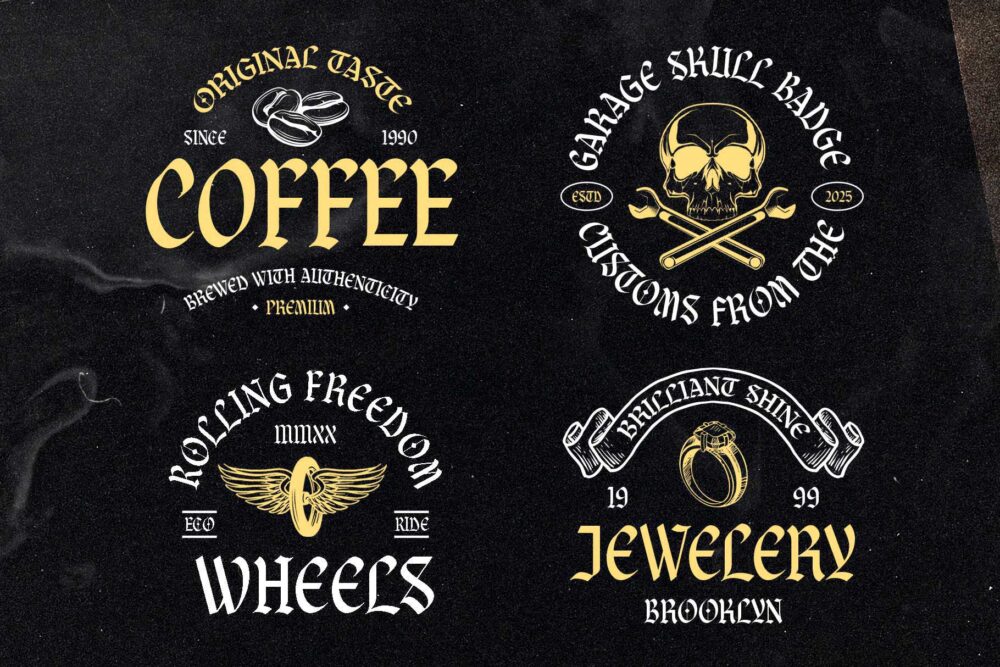 Braveson Font Preview – Blackletter Typeface for Bold Display