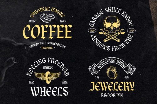 Braveson Font Preview – Blackletter Typeface for Bold Display