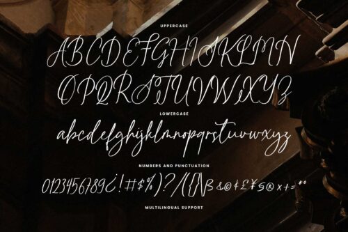 Natural handwriting font – Rainlight script for weddings and branding