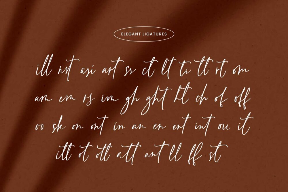Natural handwriting font – Rainlight script for weddings and branding
