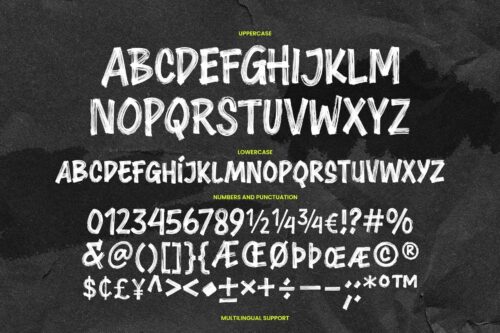 Throwback Glorious – expressive brush font with dry brush texture