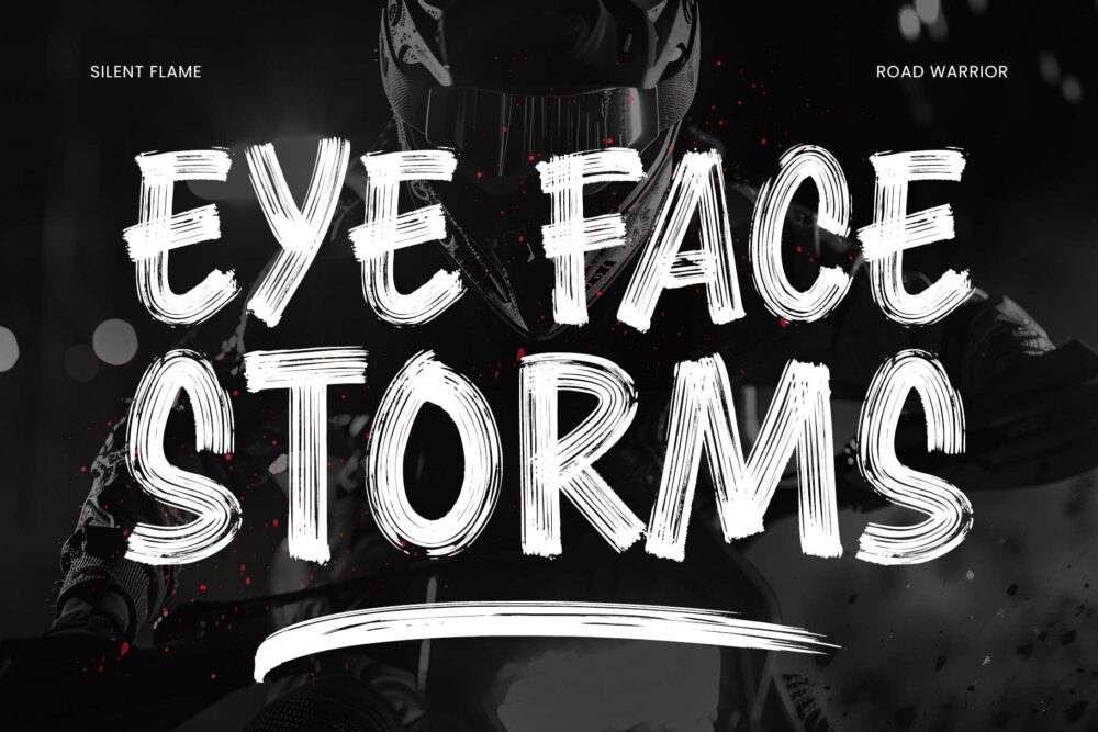 Throwback Glorious – expressive brush font with dry brush texture