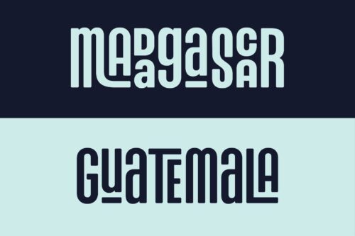 Neuronicle condensed sans font with playful style
