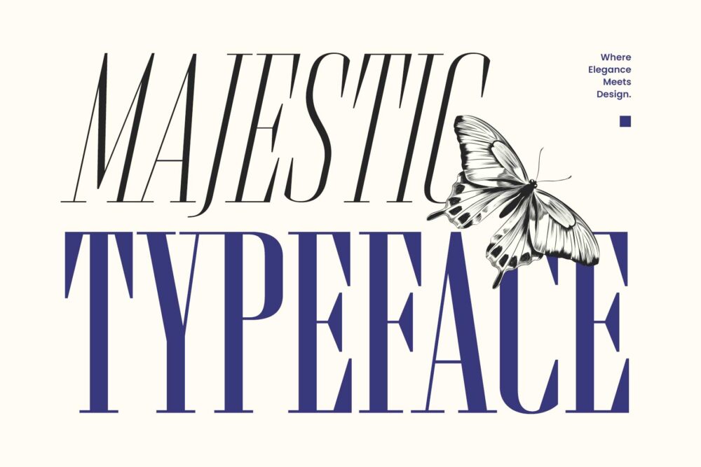 Brozeri modern serif typeface for headlines and fashion design