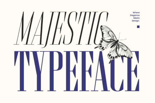 Brozeri modern serif typeface for headlines and fashion design