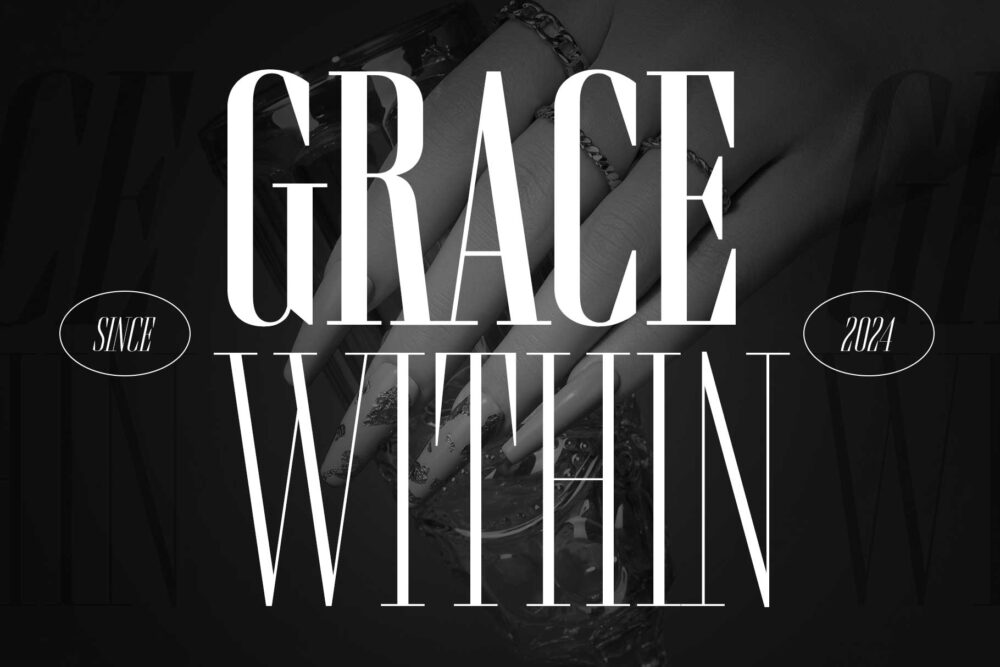 Brozeri modern serif typeface for headlines and fashion design