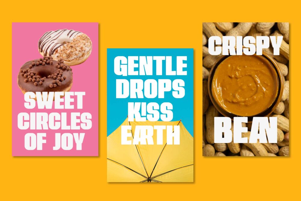 Funky retro condensed sans serif font Roneva with bold style