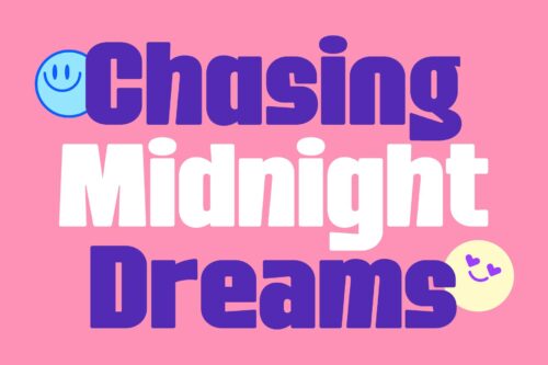 Funky retro condensed sans serif font Roneva with bold style
