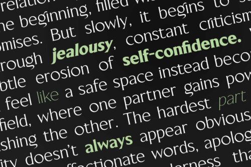 Elegant and confident Blackney serif type design