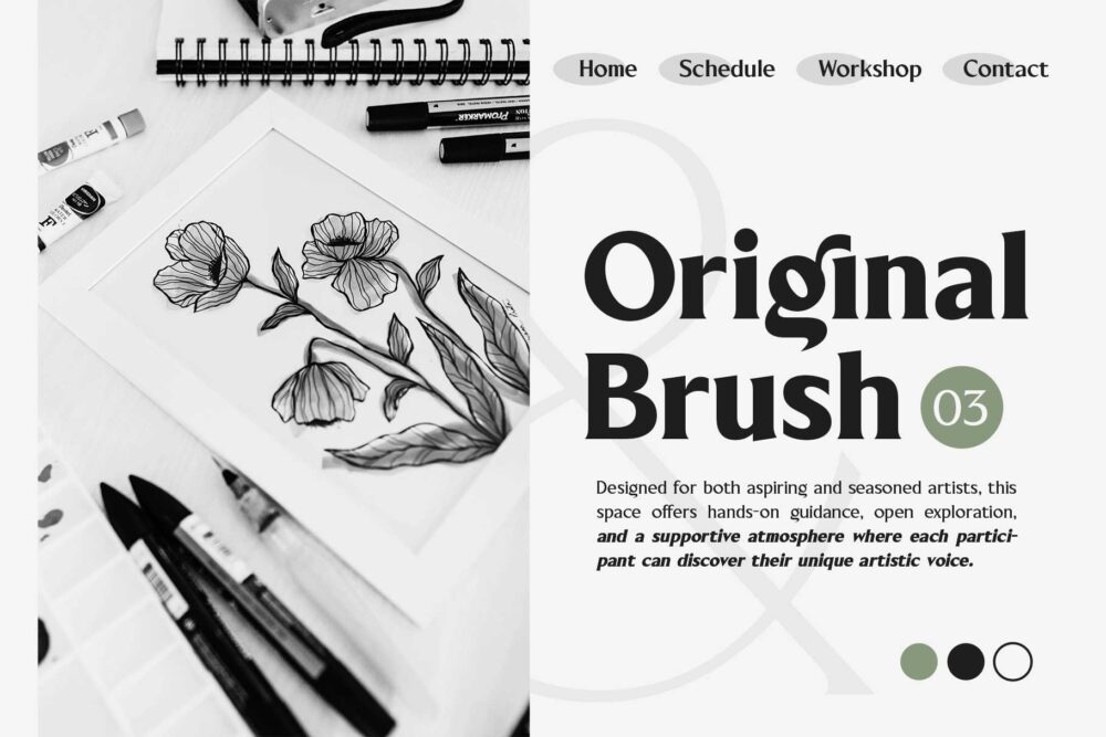 Elegant and confident Blackney serif type design
