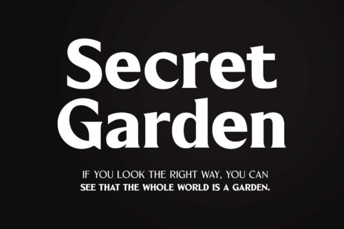 Elegant and confident Blackney serif type design