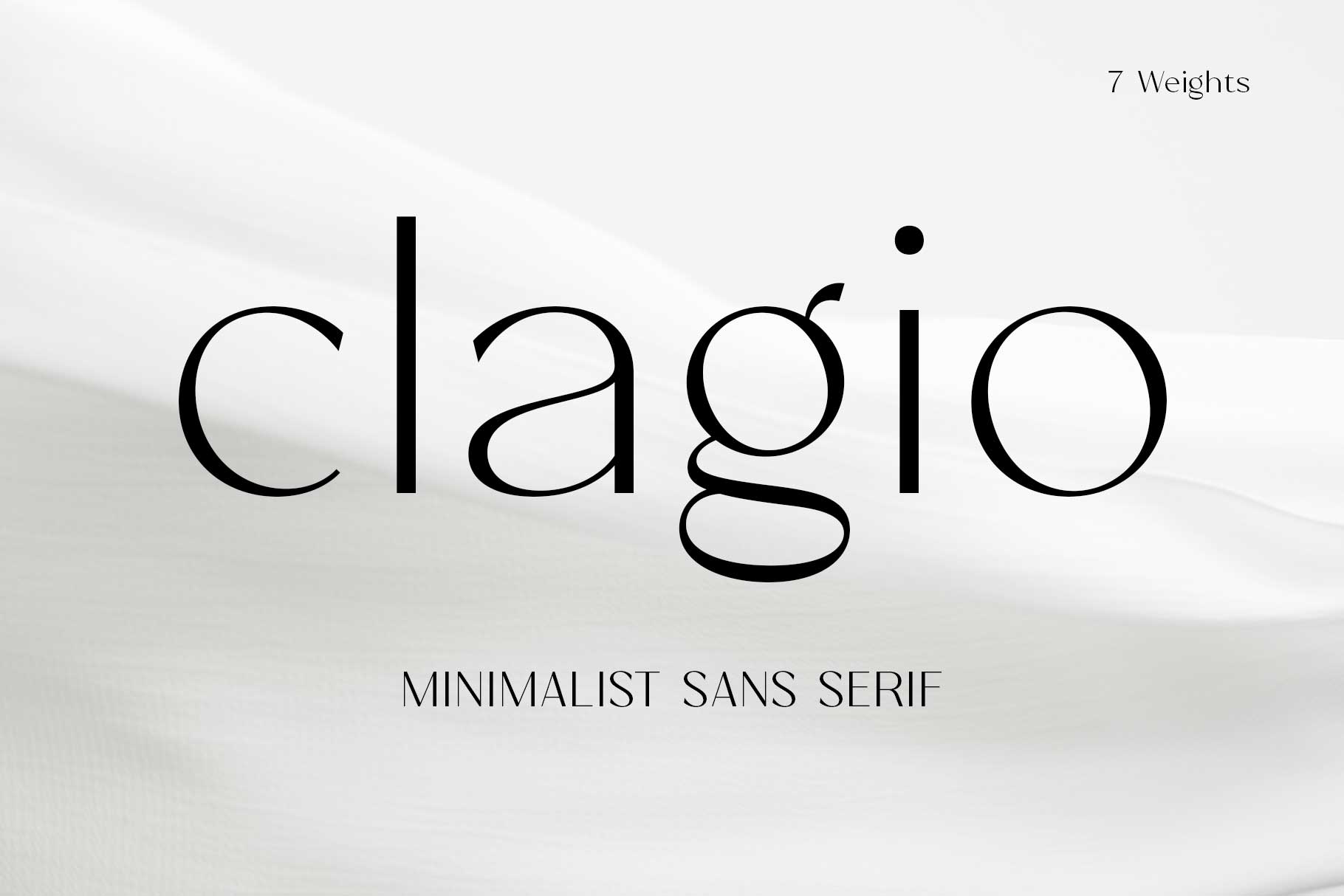 Clagio clean geometric sans for branding and editorial design