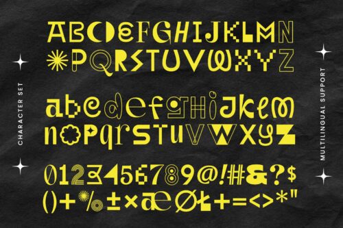 Unpopular Montage mixed font — modern collage-style typography