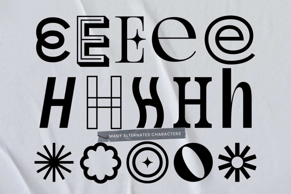 Unpopular Montage mixed font — modern collage-style typography