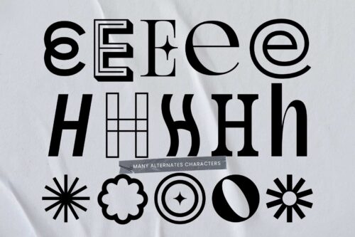 Unpopular Montage mixed font — modern collage-style typography
