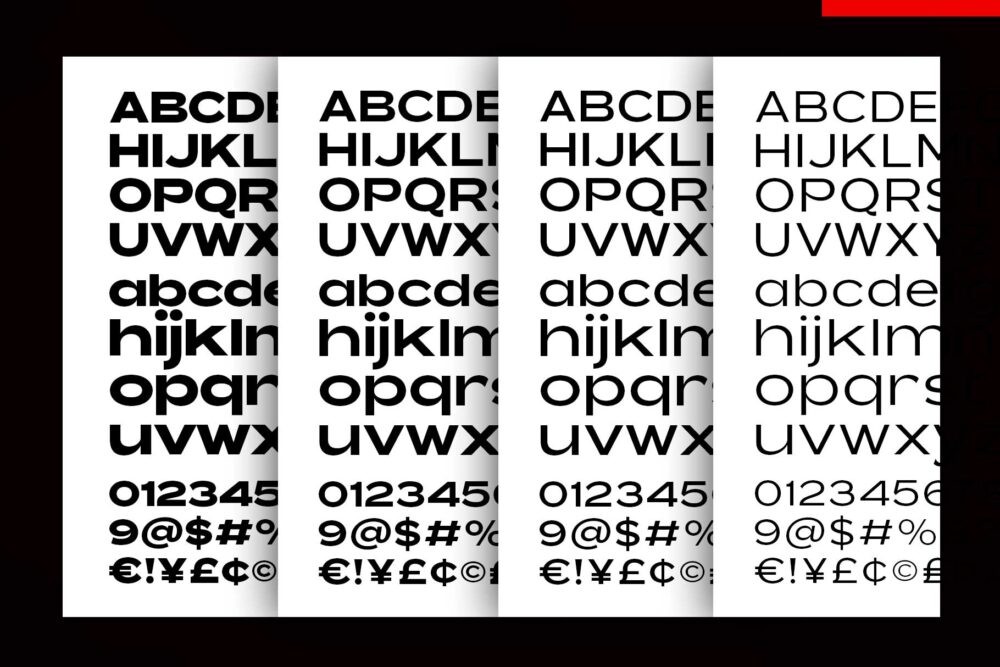 Expanded Sans Serif Family