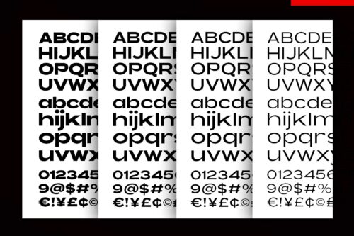 Expanded Sans Serif Family