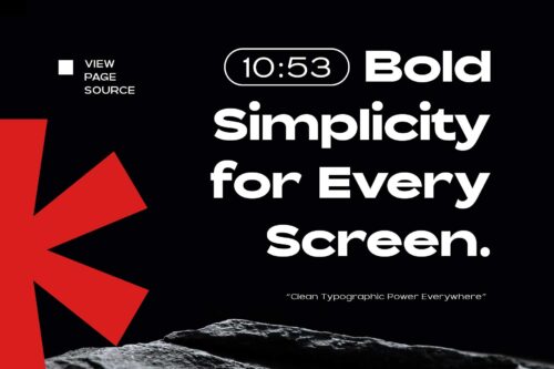 Expanded Sans Serif Family