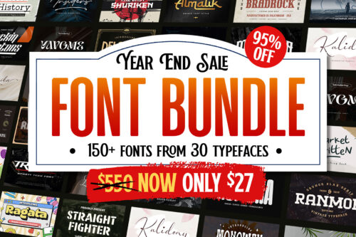Sale Font Collection Various Styles