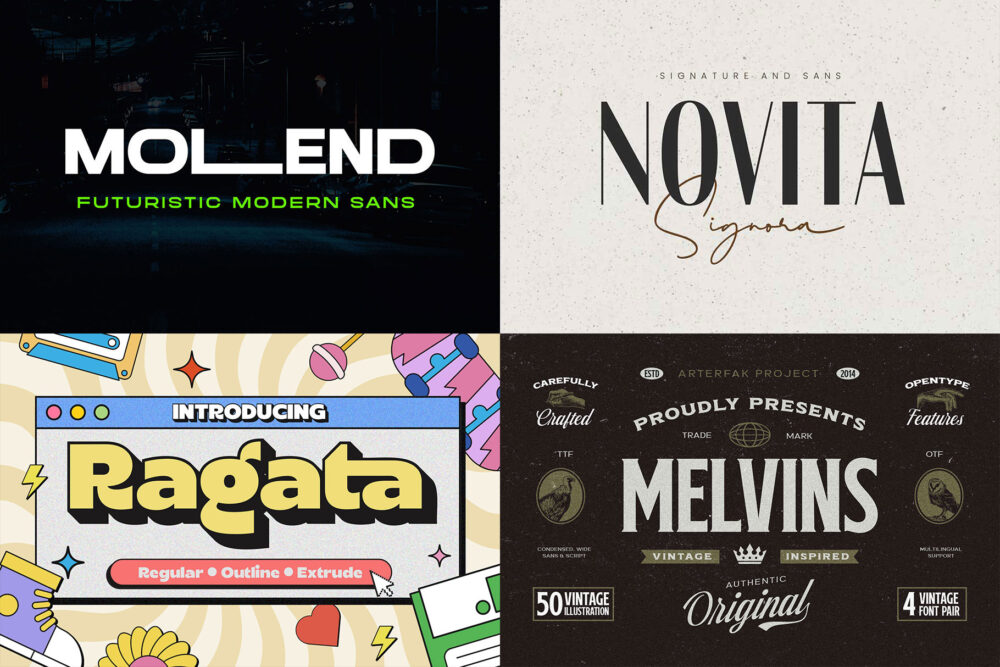 Sale Font Collection Various Styles