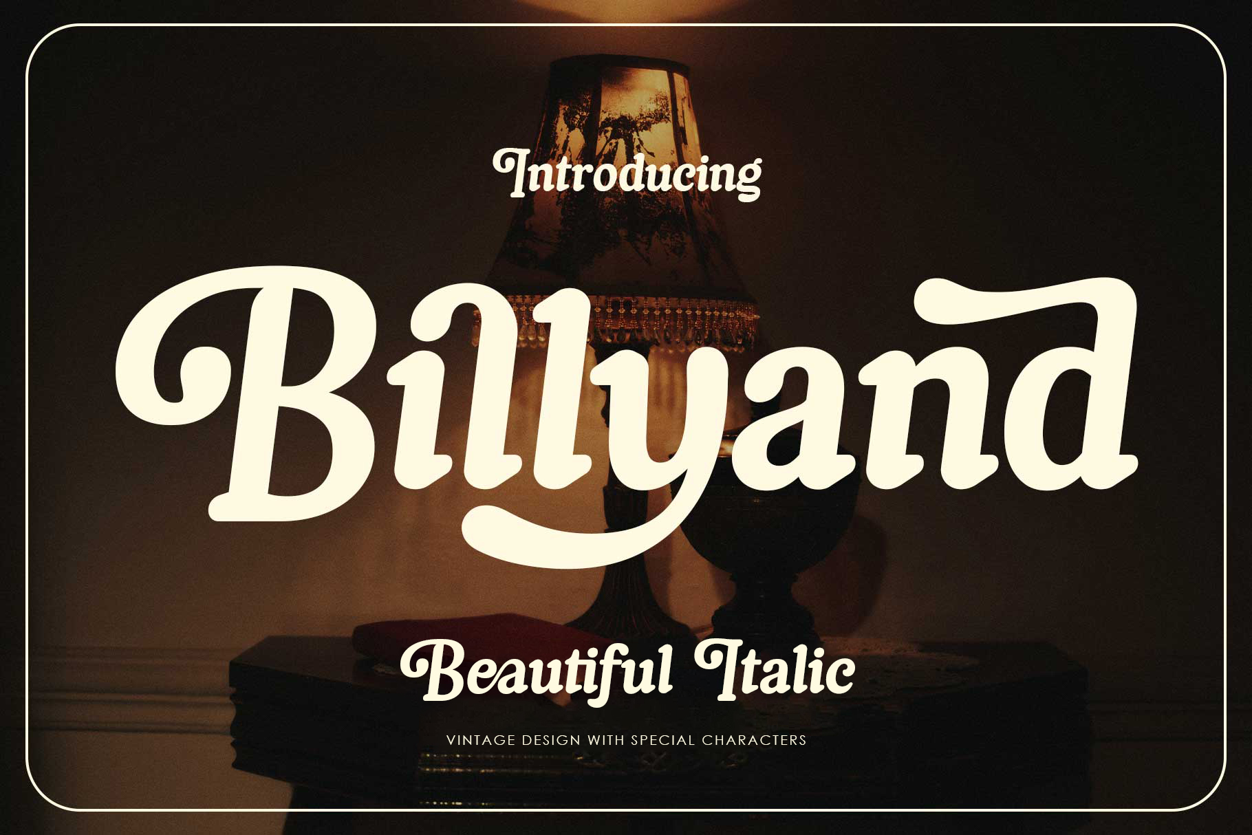 Beautiful vintage font for branding