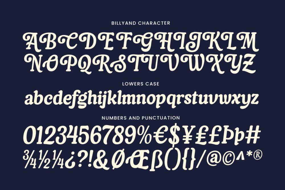 Beautiful vintage font for branding