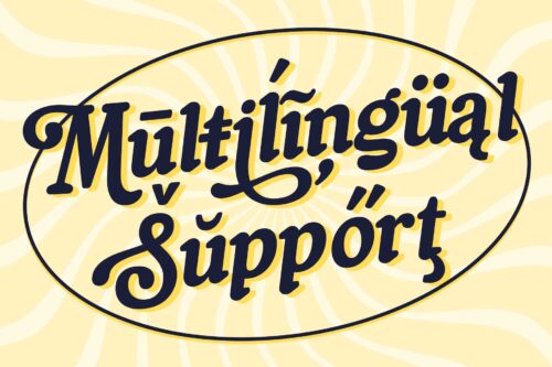 Beautiful vintage font for branding