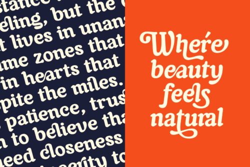 Beautiful vintage font for branding