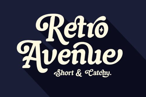 Beautiful vintage font for branding