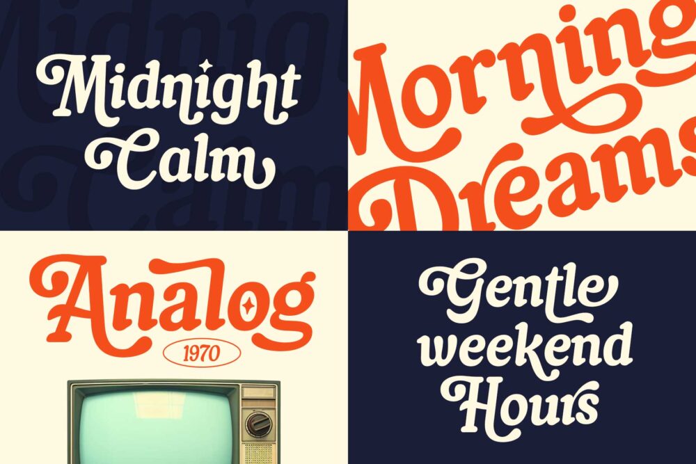 Beautiful vintage font for branding