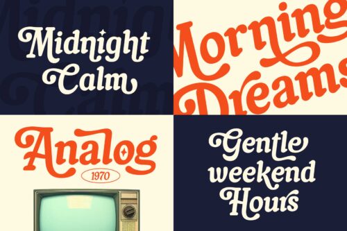 Beautiful vintage font for branding
