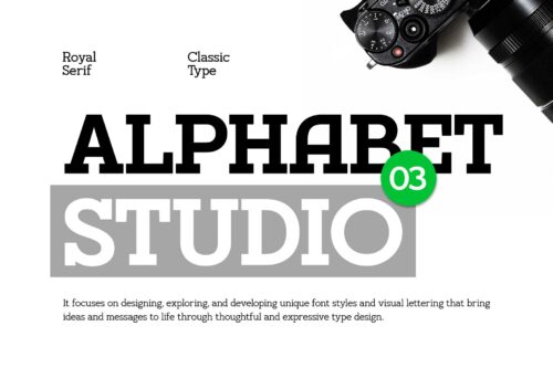 Huggels bold slab serif typeface for branding and editorial